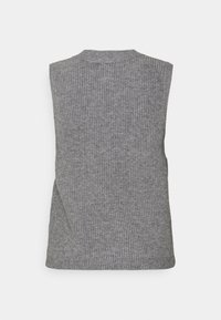 Object OBJMALENA  WAISTCOAT - Pullover - medium grey melange