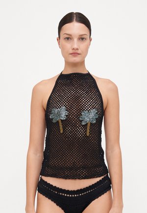 THE HALTER - Bikini pezzo sopra - black