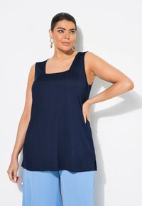 Ulla Popken SQUARE NECK  TANK - Top - marine