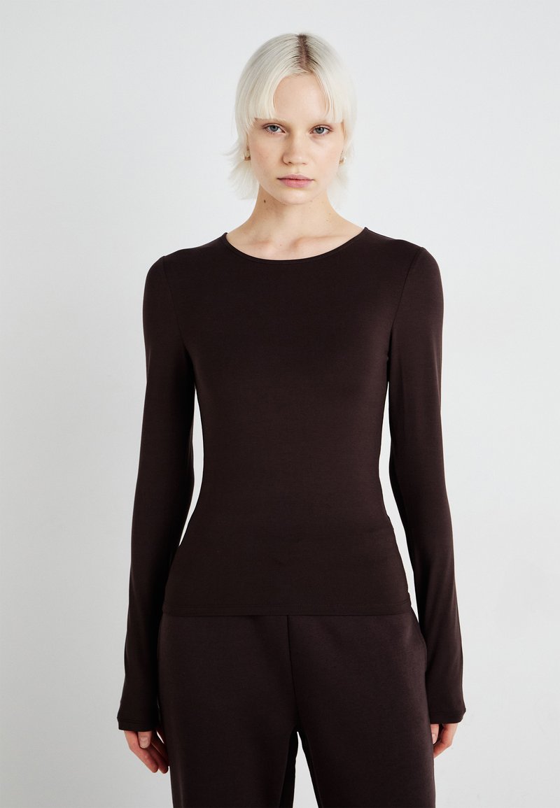 Gina Tricot SOFT TOUCH CREW NECK TOP - Ilgarankovis viršutinės dalies drabužis - java