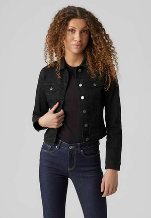 VMLUNA LS  MIX GA NOOS - Denim jacket - black