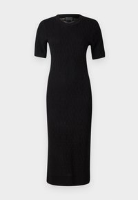 DRESS - Strikket kjole - black