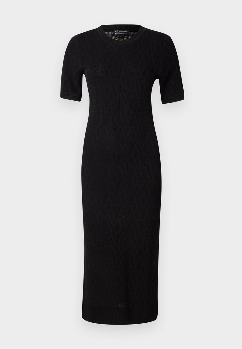 Armani Exchange Gebreide jurk zwart Armani Exchange Gebreide jurk zwart