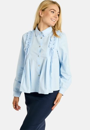 FIE FRILL - Gombos blúz - light blue