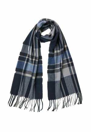 CHECK  - Schal - navy