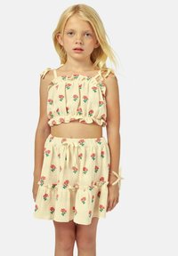 MIPOUNET CORALINE - Falda acampanada - ecru coral