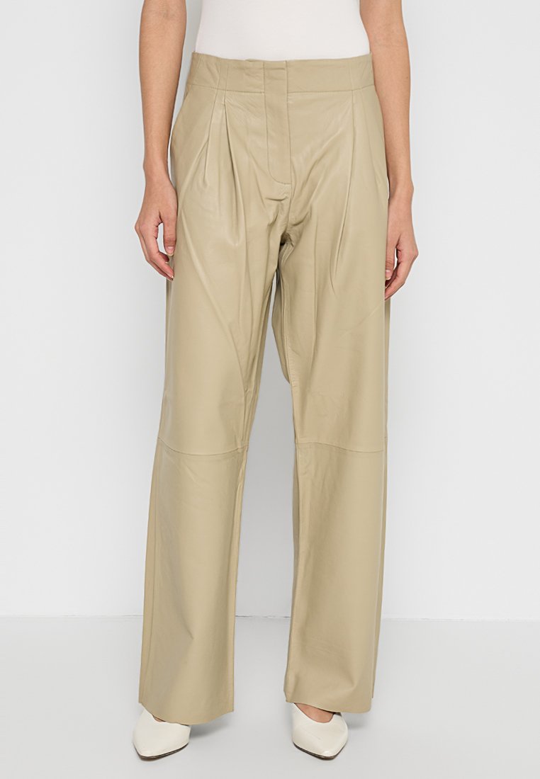 2nd Day Leren broek beige 2nd Day Leren broek beige