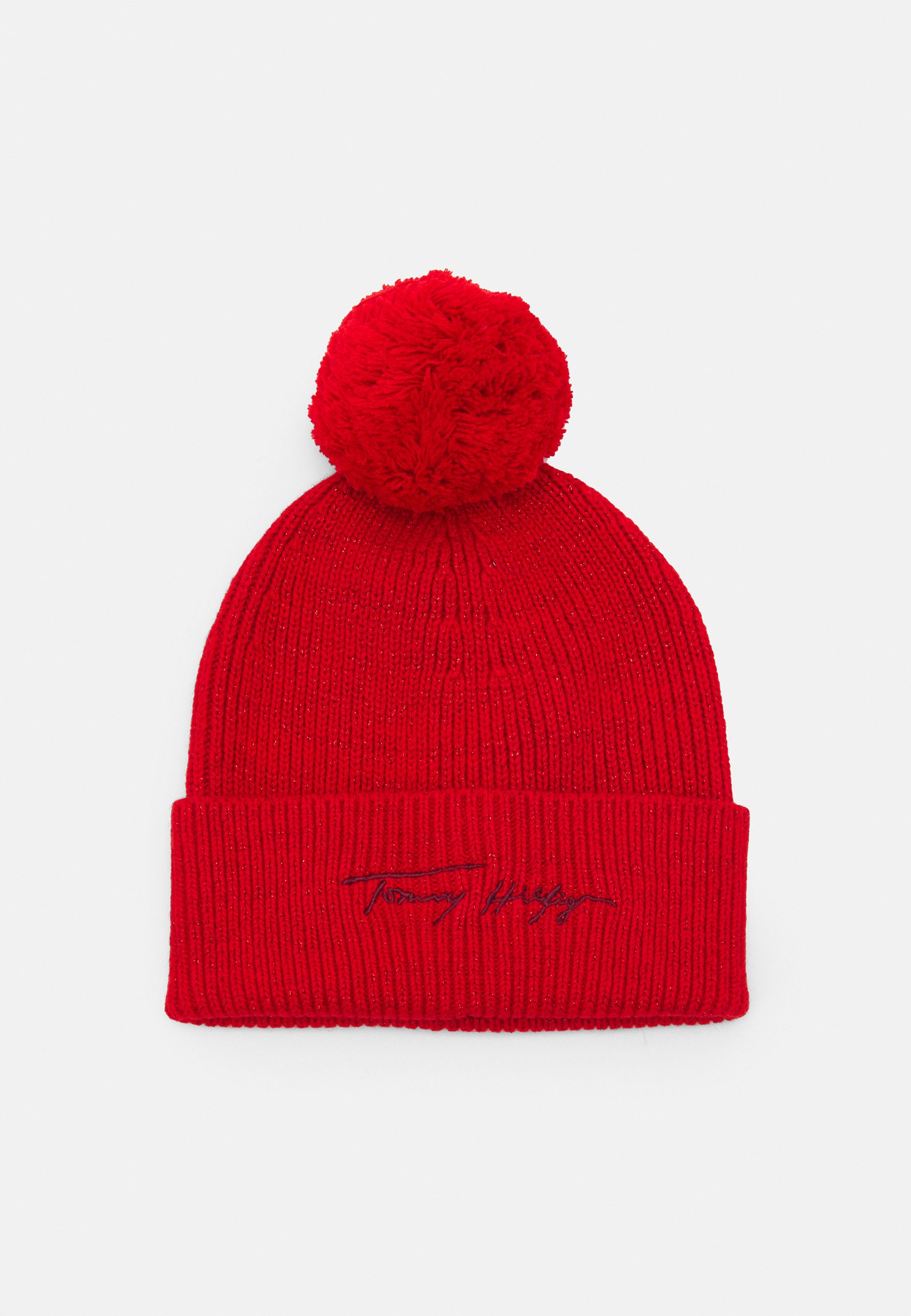 tommy hilfiger pom beanie