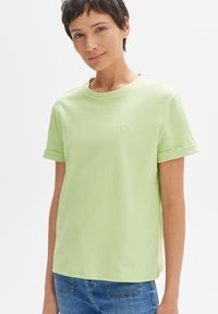 OPUS SERZ HEART DETAIL - T-shirt basic - avocado
