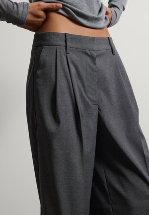 Stefanel, WIDE-LEG FORMAL TROUSERS. - Trousers - dark grey