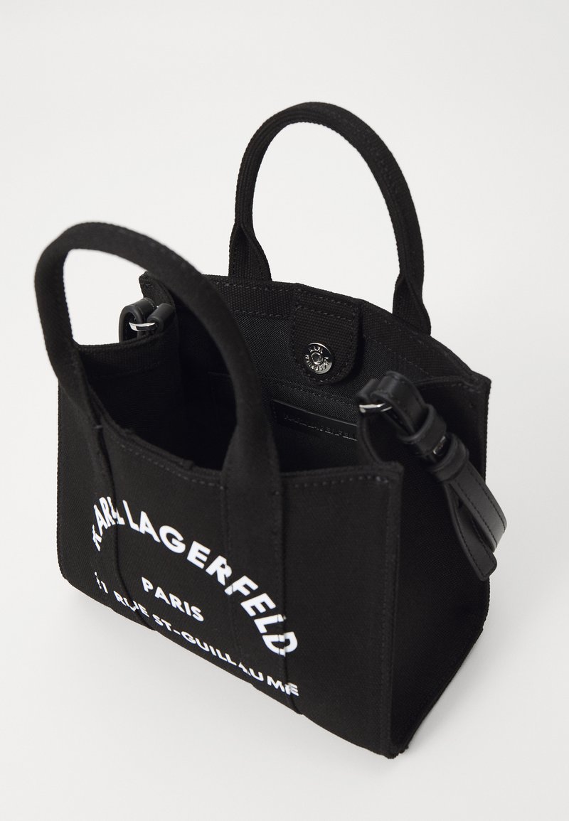 KARL LAGERFELD SQUARE MINI TOTE Bolso de mano black/negro