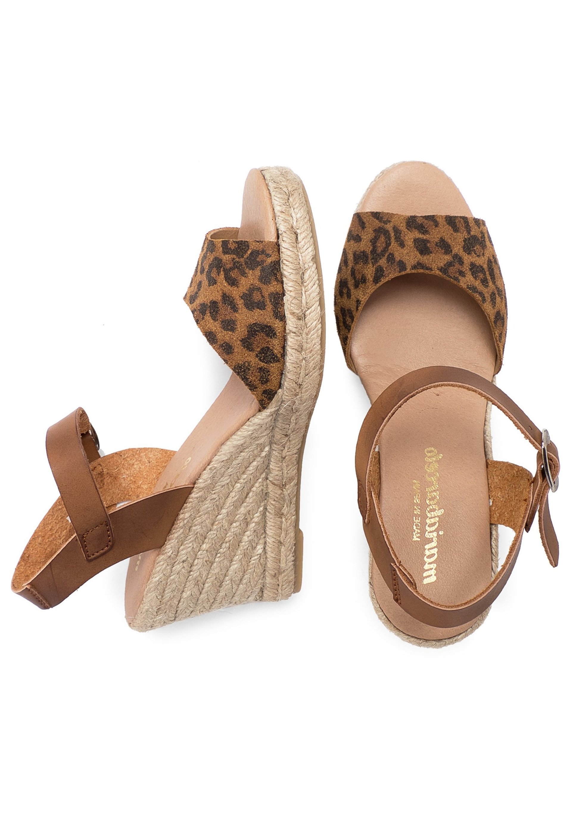 Sandalias Tacón EZZIO Animal Print Charol Leopardo 46593 - Porlastiendas  Shop