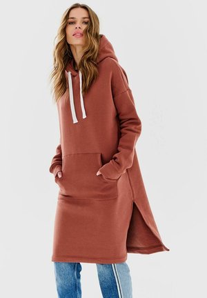 LONGLINE DESERT - Mikina s kapucí - brown