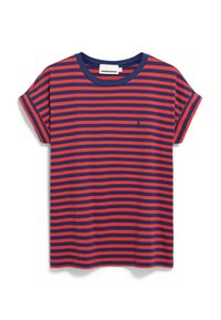 IDAARA STRIPES - T-shirt print - blue noon coral blush