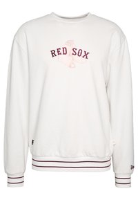 Felpa bianca con la scritta "RED SOX" e ricamo di calze. Maniche e orlo a coste con strisce color bordeaux. Realizzata in tessuto morbido.