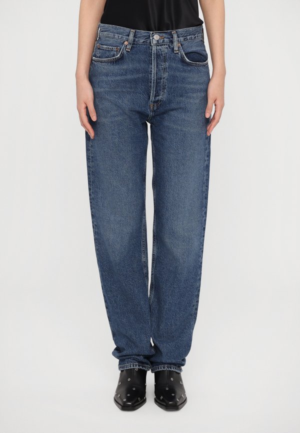 90S PINCH WAIST LONG IN CONTROL - Straight leg jeans - dark vintage indigo