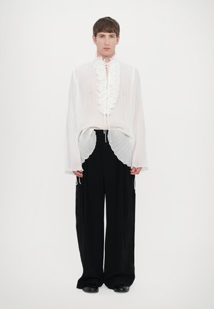 Palomo FEDE PLEATED SHIRT UNISEX - Blúz - white