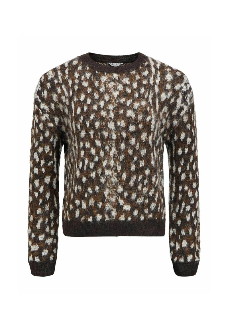 Object GEPUNKTETER - Jumper - cocoa brown/tan - Zalando.co.uk