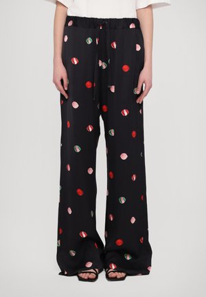 Fiorucci DOUBLE HEART NEOPRENE - Trousers - black