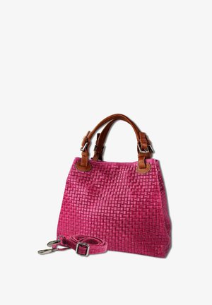 DrachenLeder TOSCANTO - Handtas - pink braun