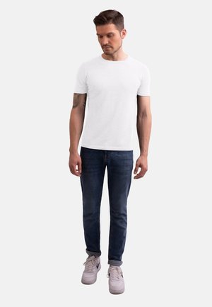 MIT RUNDHALS - T-Shirt basic - weiss