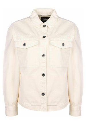 LADIES OVERSIZED SHIRT JACKET - Cowboyjakker - whitesand