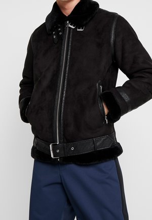 Jack & Jones Chaqueta de cuero sintético - black