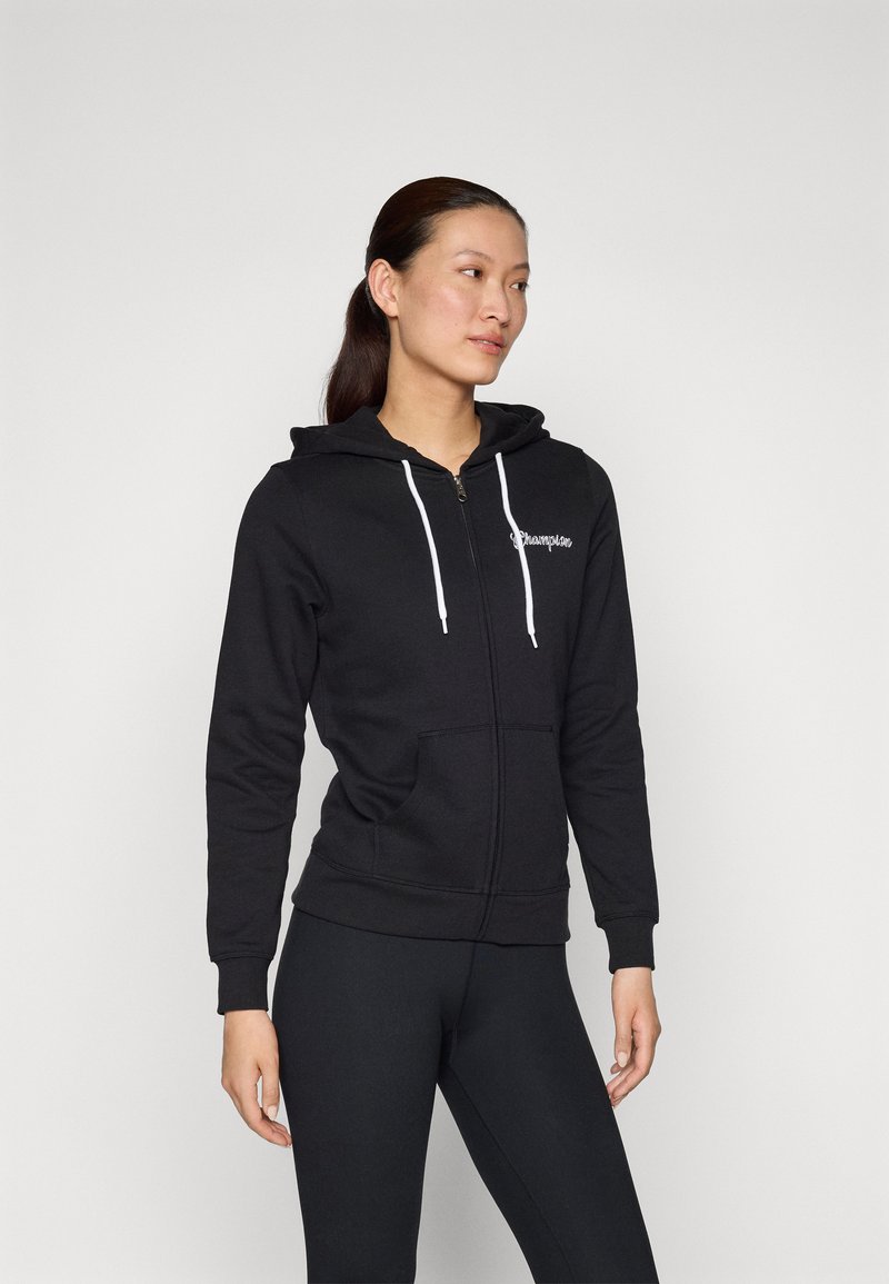 Champion GRAPHIC FULL ZIP HOODIE - Majica s kapuljačom i patentnim zatvaračem - black