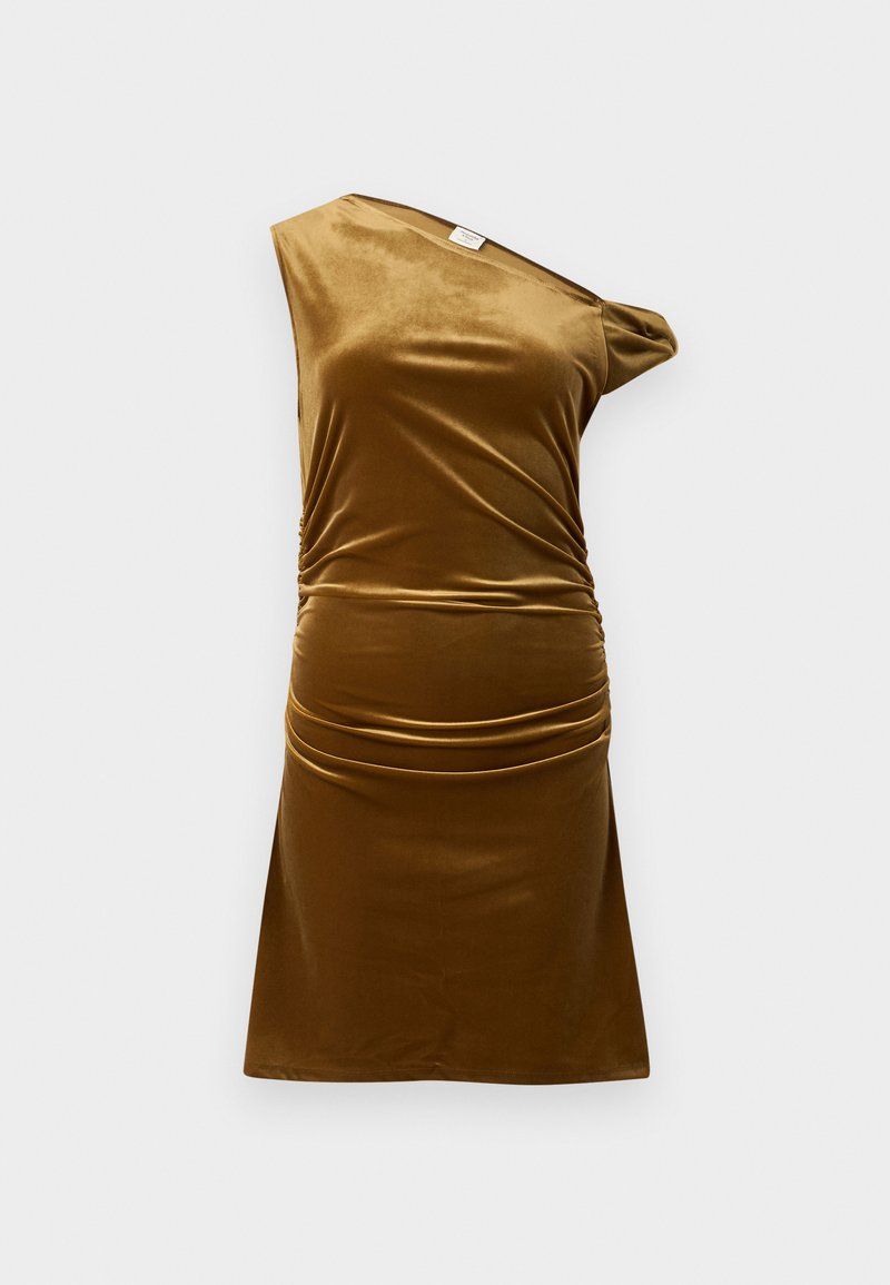 Abercrombie & Fitch Off-The-Shoulder Velvet Mini Dress - Cocktail dress / Party dress - olive/green - Zalando.ie Abercrombie & Fitch Off-The-Shoulder Velvet Mini Dress - Cocktail dress / Party dress - olive/green - Zalando.ie