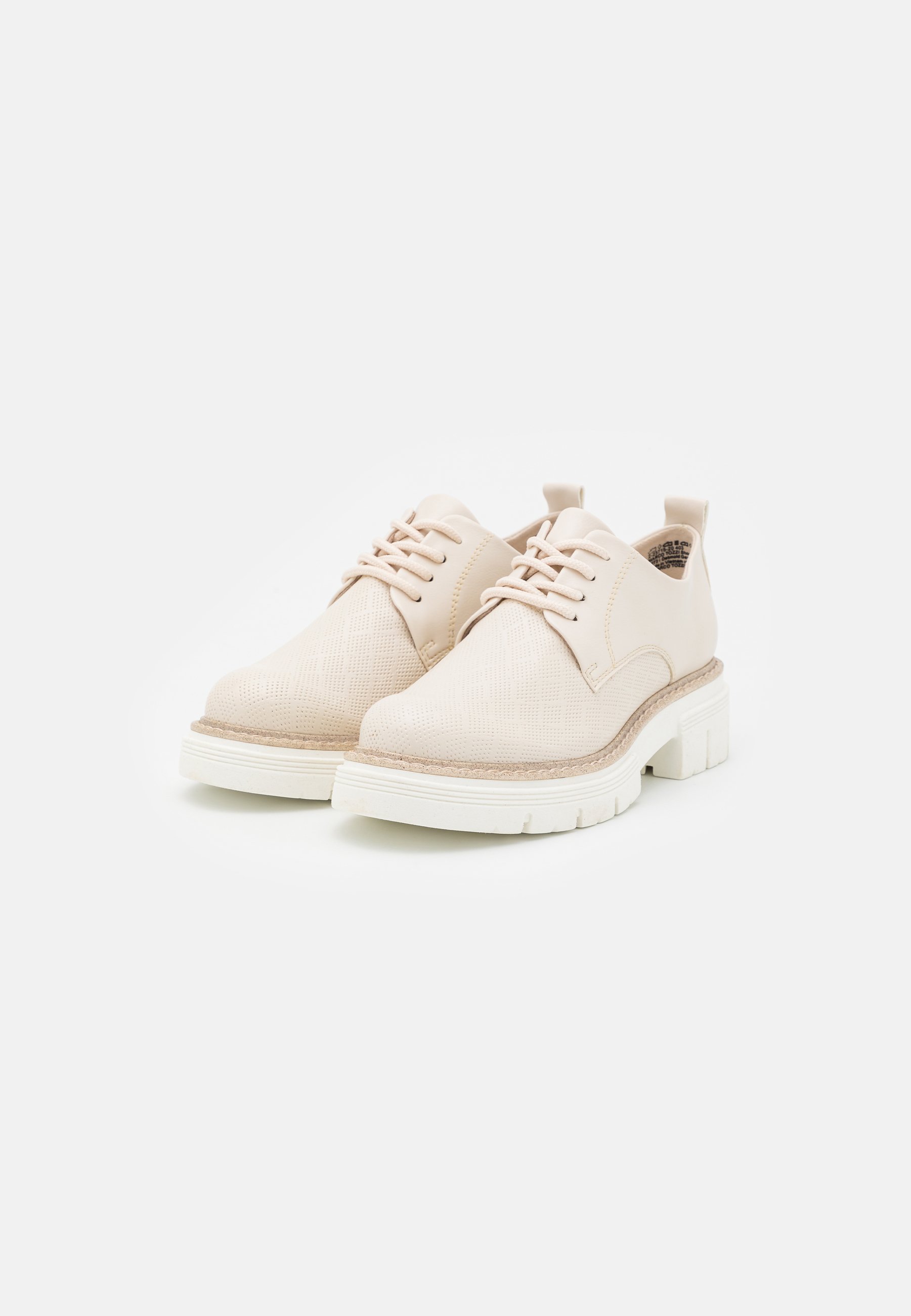Marco Tozzi Veterschoenen - cream/crème - Zalando.be