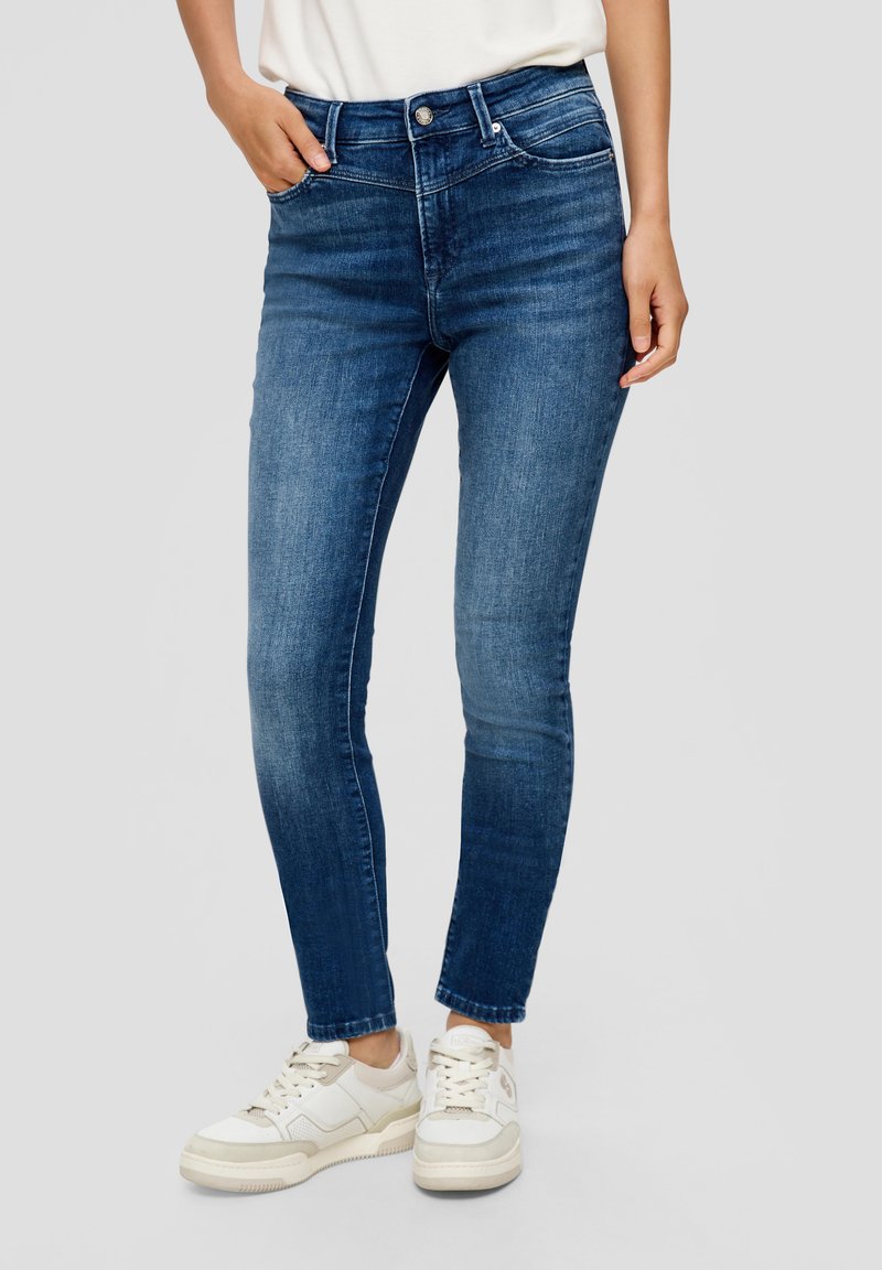 s.Oliver MID RISE - Jeans Skinny - blau