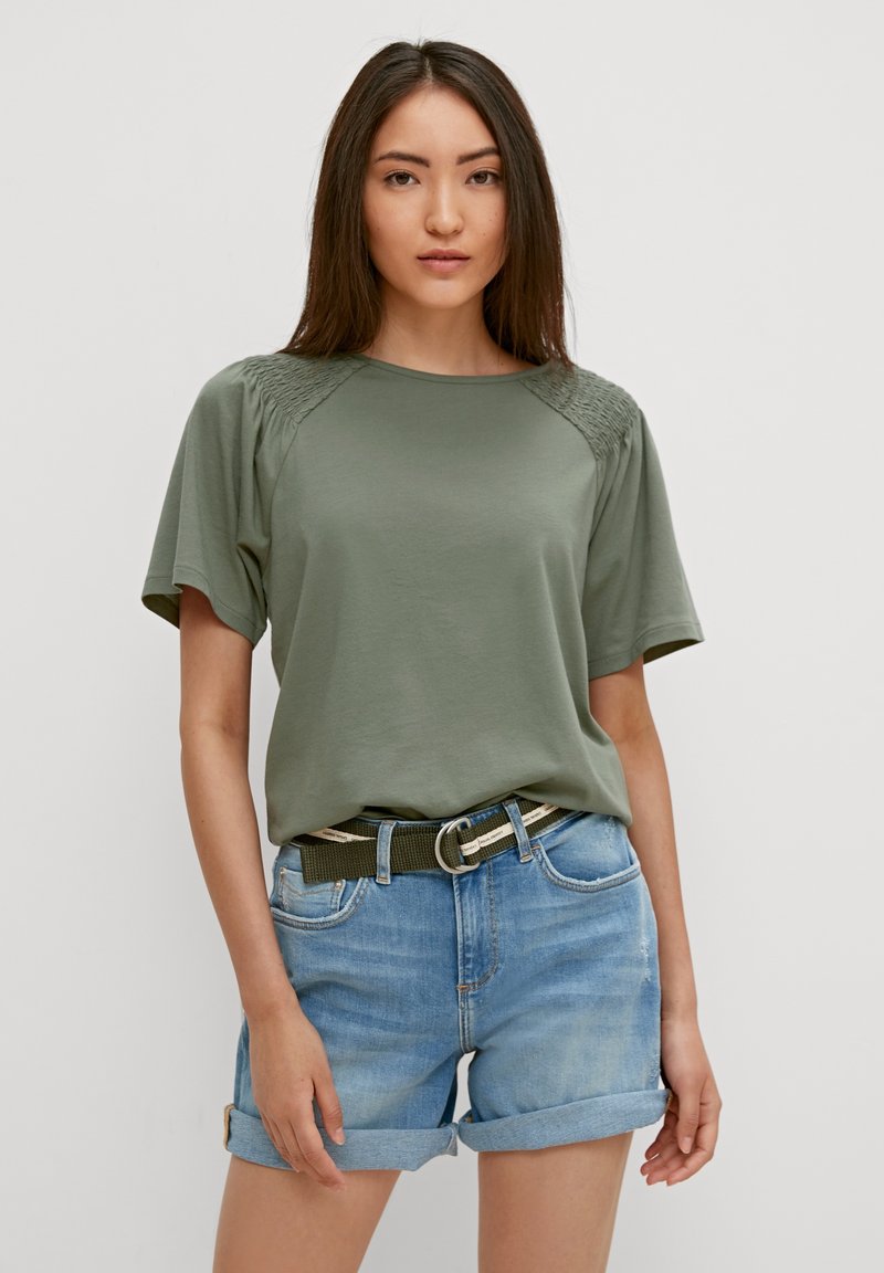 Damen T-Shirts | comma casual identity T-Shirt print khaki green/khaki - AF80268 Damen T-Shirts | comma casual identity T-Shirt print khaki green/khaki - AF80268