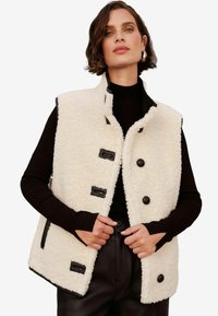 Love & Roses REGULAR FIT - Strukirani kaput - cream