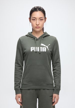 Puma, ESS NO. 1 LOGO HOODIE - Sweat à capuche - moss veil