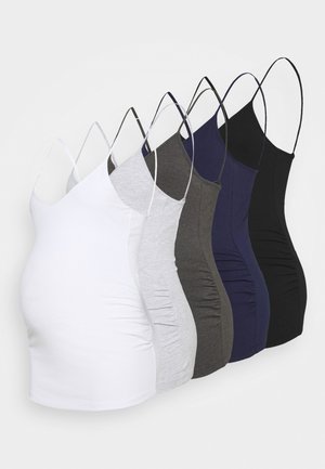 5 PACK - Top - black/dark blue/white