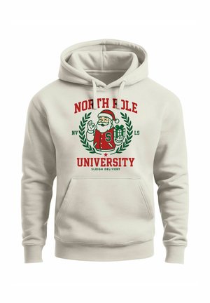 WEIHNACHTEN PRINT AUFDRUCK MOTIV - Hoodie - urban grey