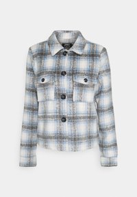 ONLLOU SHORT CHECK JACKET - Casaco de verão - pumice stone/allure
