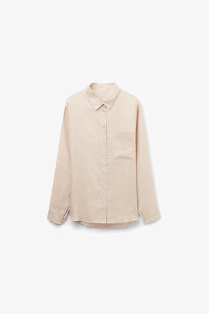 Intimissimi, THE PURE PLAIN-WEAVE - Overhemdblouse - beige