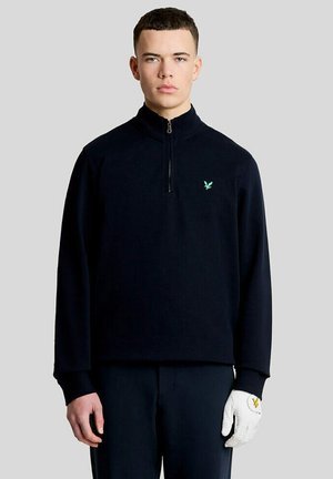 Lyle & Scott, LYLE & SCOTT MID LAYERS GOLF QUARTER ZIP MIDLAYER - Sweatshirt - z dark navy