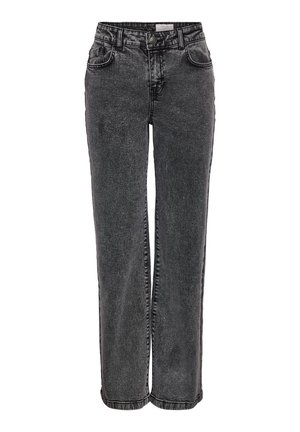 Noisy May NMYOLANDA  - Wide leg - dark grey denim