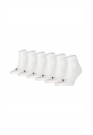6 PAAR - Socken - weiß