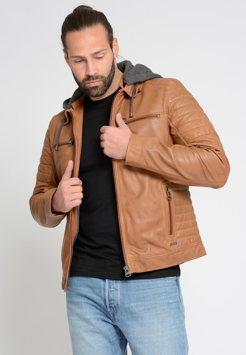 Maze Lederjacke - cognac