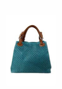 DrachenLeder Handtas - türkis braun