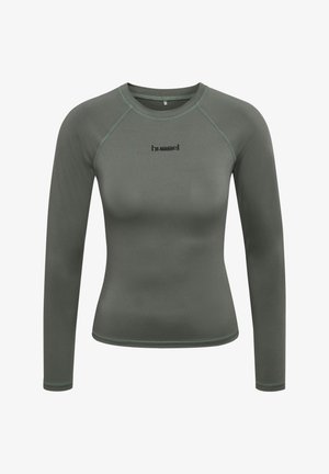 Hummel, HUMMEL HMLPRIMA W T-SHIRT L/S - Longsleeve - castor gray