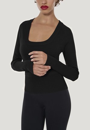 LUXE LONG SLEEVES - Striktrøje - black