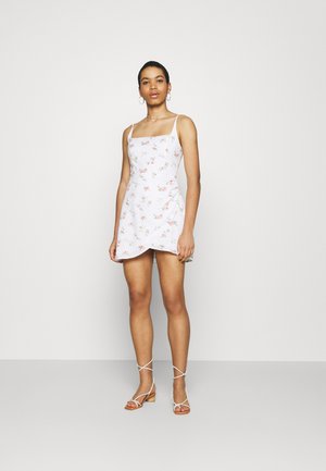 BARE WRAP SHORT DRESS - Kjole - white