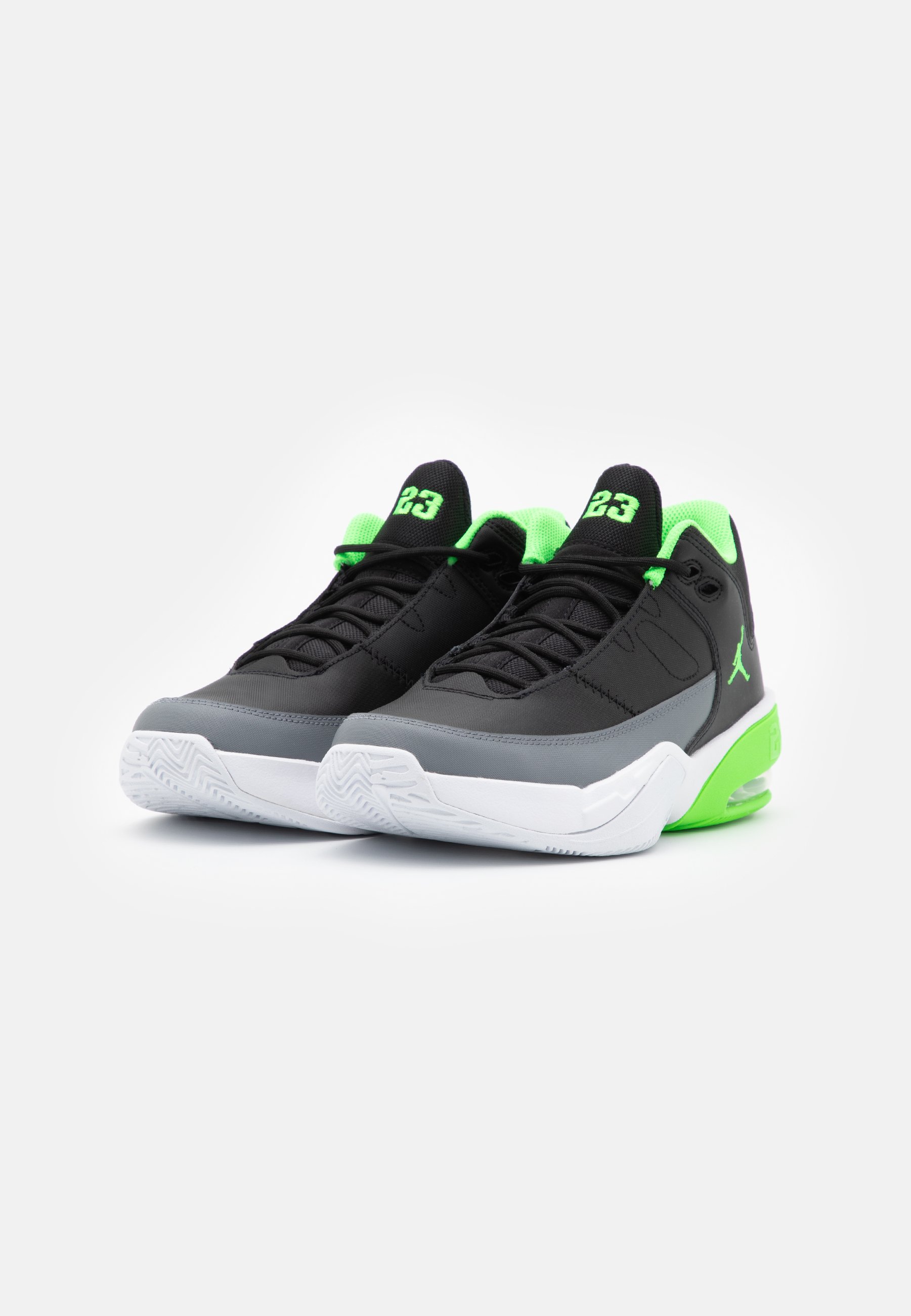 Jordan MAX AURA 3 UNISEX - Zapatillas de baloncesto - black/green  strike/cool grey/white/negro - Zalando.es