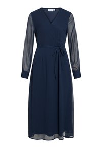 VIFALIA V NECK MIDI DRESS - Vestito casual - navy blazer