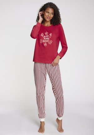 SET - Nachtwäsche Set - red stripe a
