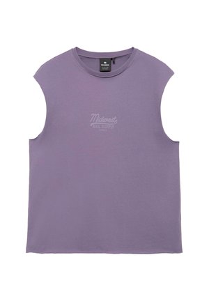 PULL&BEAR, MIDWEST GRAPHIC - VEST TOP - Top - purple